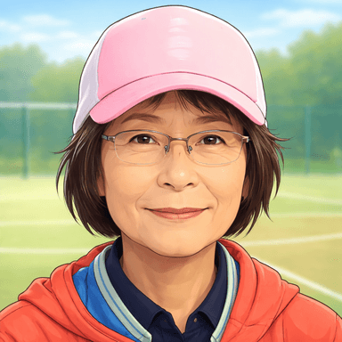 昭島ジュニアソフトテニス教室の益子コーチ