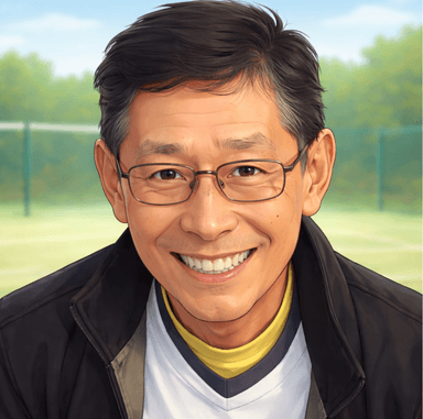 昭島ジュニアソフトテニス教室の伊達コーチ